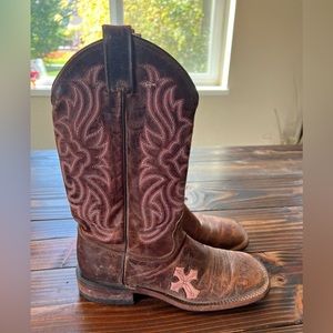Tony Lama square toe boots